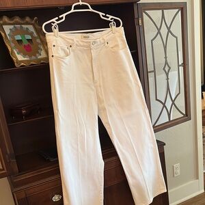Agolde Crisp White Denim Pants
